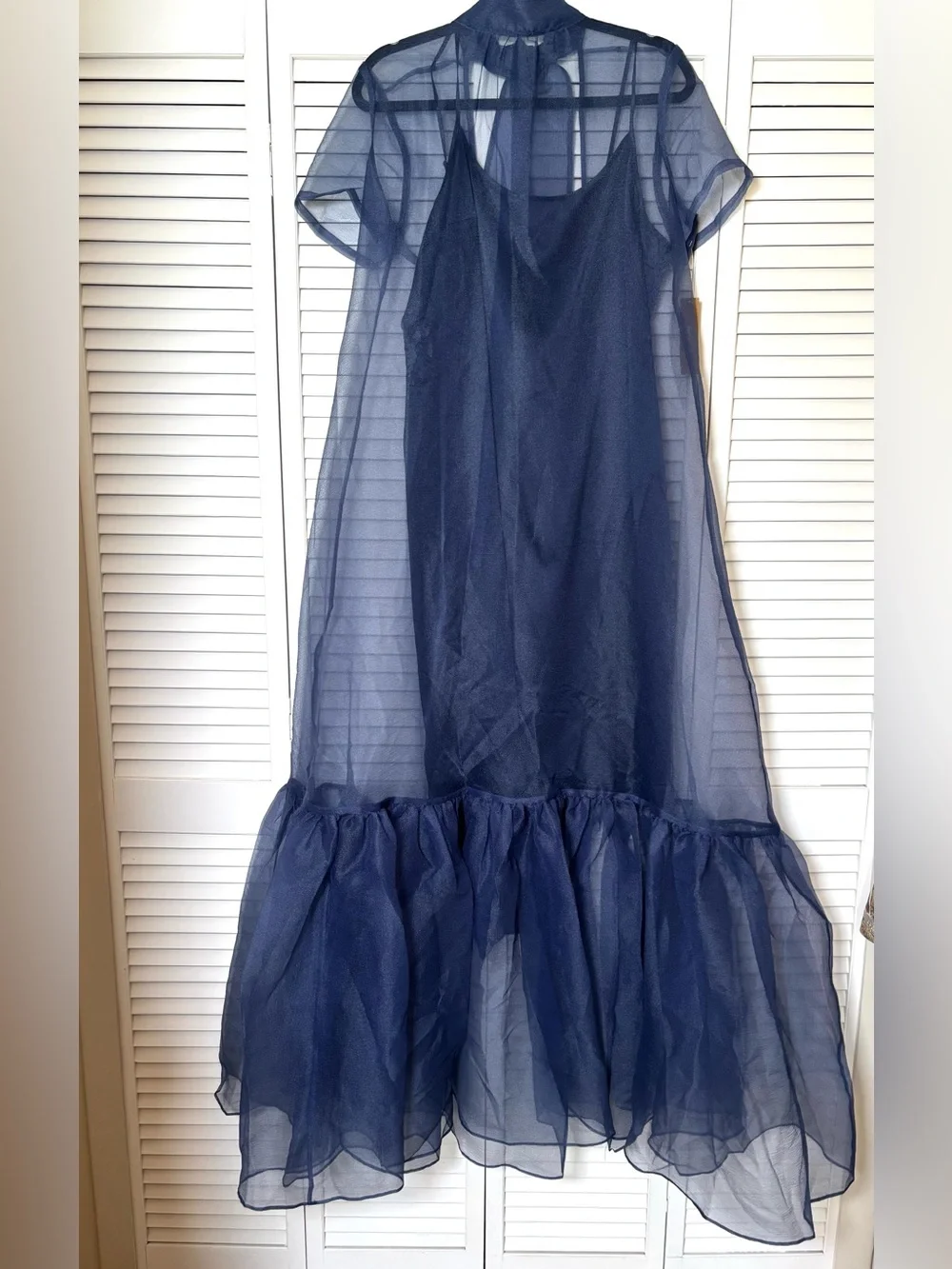 NWT CAARA Melody Navy Ted Baker Factory Maxi Dress  Size XL , Small , Medium - Picture 8 of 11